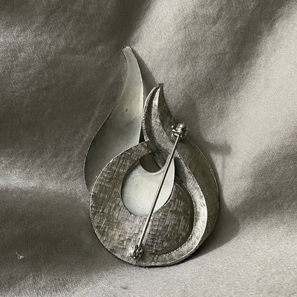 ๐2/$20 Sterling Silver Edward Weston Shell Inspired Brooch 3โx1.7โ - Picture 3 of 4